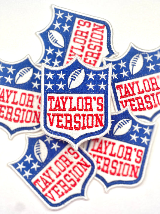 Taylors Version TS Sports Inspired Iron On Embroidered Patch